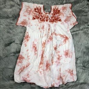 Chandamama Maringa Terracotta Tie Dye Dress